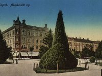 Akademički trg (današnji Trg Josipa Juraja Strossmayera) 1916. godine